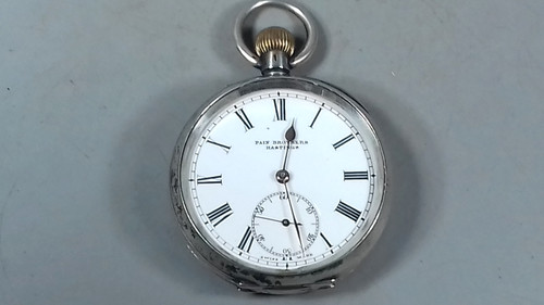 Antique 935 silver mens pocket - 935,