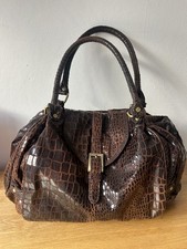 Clarks Dark Brown Snakeskin