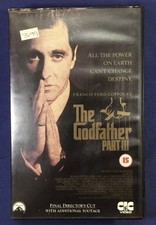 The Godfather III, Final Directors Cut, VHS Video, Diane Keaton, Movie