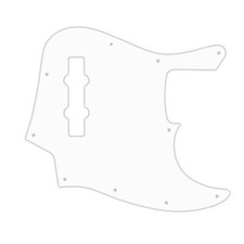 USA PICKGUARD for FENDER® MADE IN MEXICO JAZZ BASS® MIM 3Ply WHITE WBW CUSTOM PG