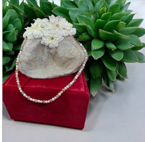 Beaded evening handbag with