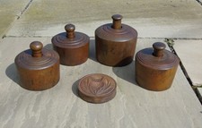 Collection of 5 Antique Treen
