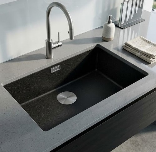 Single bowl undermount black - bowl,