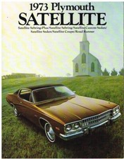 PLYMOUTH SATELLITE (INCL SEBRING/PLUS CUSTOM & ROAD RUNNER) 1973 SALES BROCHURE