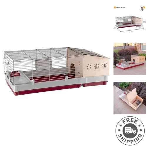Spacious indoor rabbit - spacious, cage