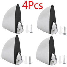 2/4Pcs Polished Chrome Glass Shelf Support Clamp Brackets Bathroom for Shelves