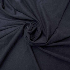 Hemp and Cotton Lycra Jersey - Organic 53%H 42%C 5%L - Black - 205g