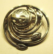 STERLING SILVER  MALCOLM GRAY ORTAK RENNIE MACKINTOSH ART NOUVEAU STYLE BROOCH