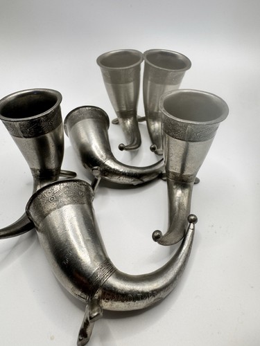 Vintage set pewter - set, of
