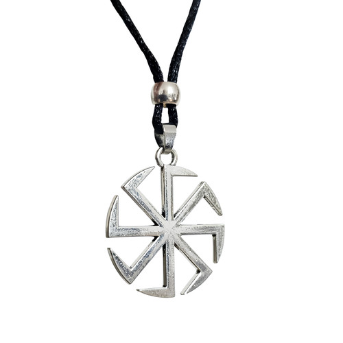 Kolovrat sun wheel necklace - wheel,