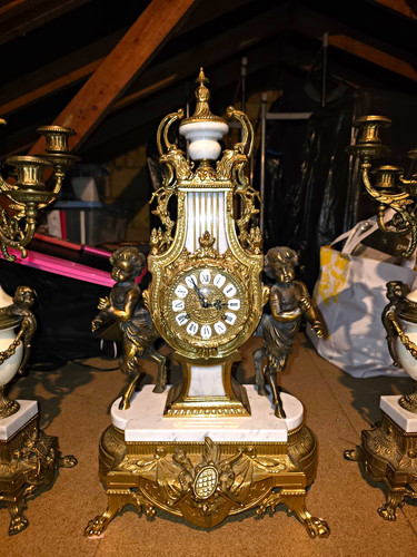 Lanzini mantel clock metal - mantel, &