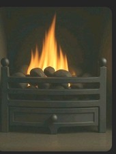 Bauhaus Cast Iron  Matt Black Fire Fret for Gas or electric fire New Boxed