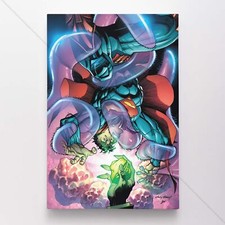 Superman Poster Canvas Comic Book Cover Art DC Print #24728