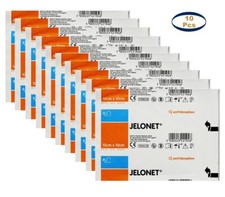 JELONET Parafin Gauze First Aid Wound Dressing 10cm x 10cm - PACK OF 10