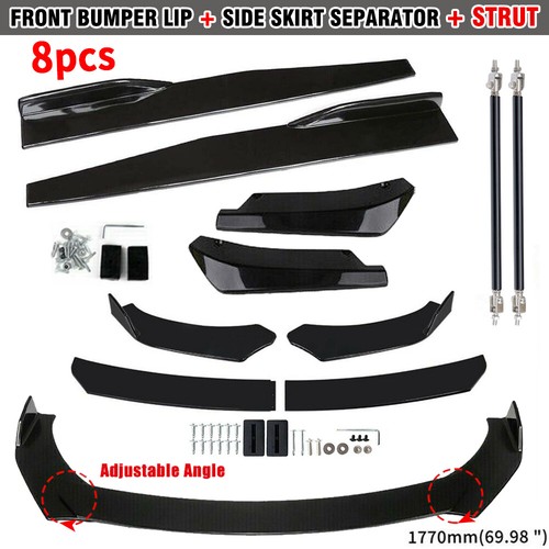 Glossy black front - black,