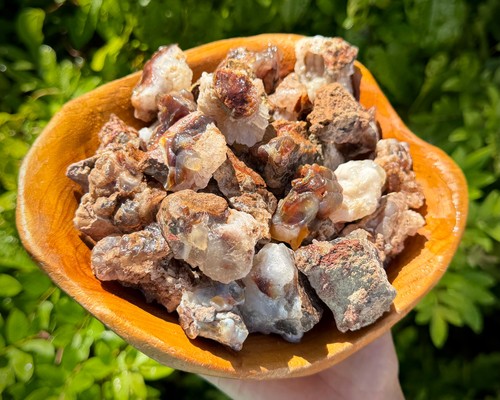 Fire agate rough natural - fire,