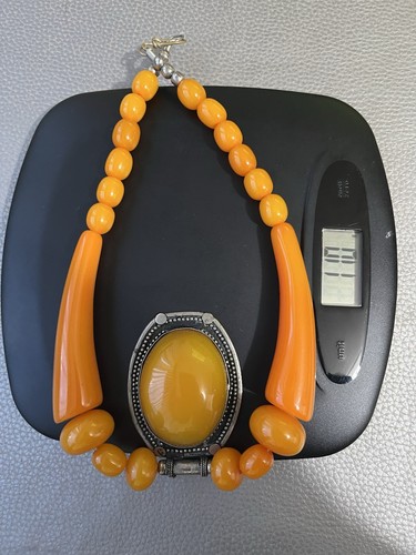 Unusual chunky mustard - chunky, beads