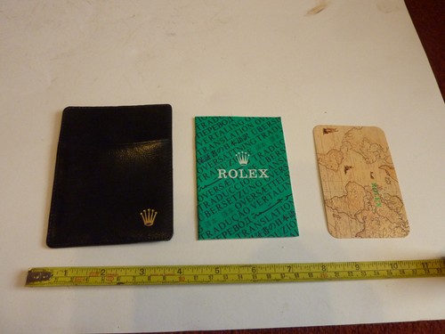 Rolex leather document wallet