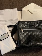 Black Leather Gucci Bag