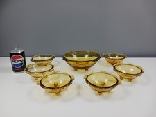 Sowerby Art Deco Amber Glass