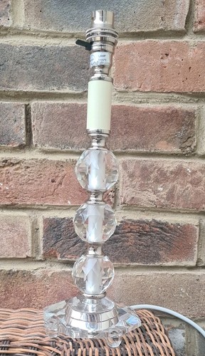 Crystal glass table lamp - table, stand
