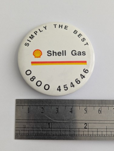 Shell gas vintage - pin, badge