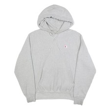 CHAMPION REVERSE WEAVE Mens Grey Pullover Hoodie M Cotton Blend Casual