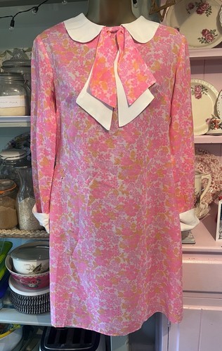 1970s pink floral - pink, mini