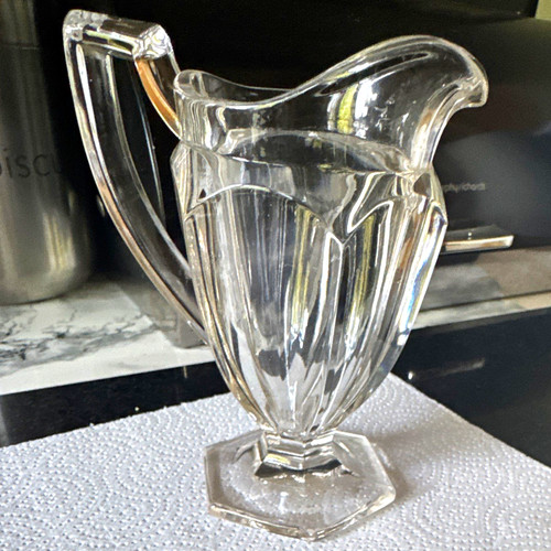 Clear glass pitcher jug with - clear,
