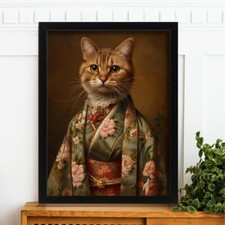 Ginger Cat Art Print Cat In