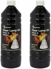 Bird Brand Clear Lamp Oil Indoor Outdoor Fuel Oil Lamps Burning Torches 2 X 1L