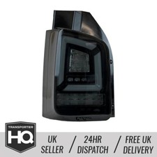 VW T5 LED Rear Lights With Sequential Indicators - BLACK SMOKE (2003-2009)