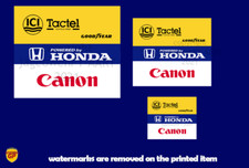 Williams FW11 F1 Nigel Mansell Sponsor Stickers Vinyl - Scuderia GP