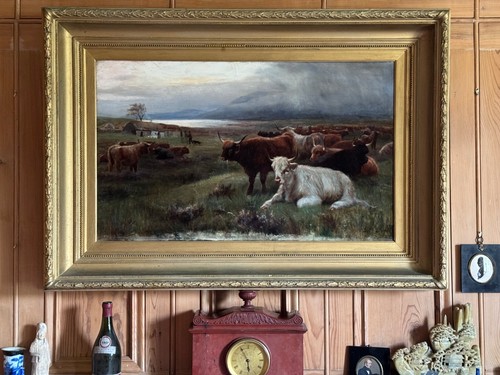 Antique oil painting very - antique,
