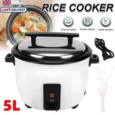 5L Commercial Rice Cooker Non-Stick Pot Automatic Keep Warm Catering 200W