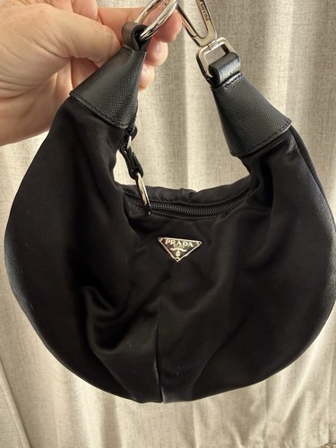 Prada mini black nylon bag - prada,