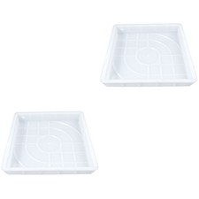 2 Count Square Mold Concrete Blocks Hollow Brick Paver for