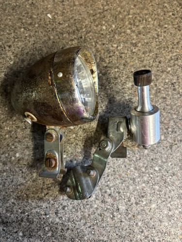 Vintage bicycle light - , and