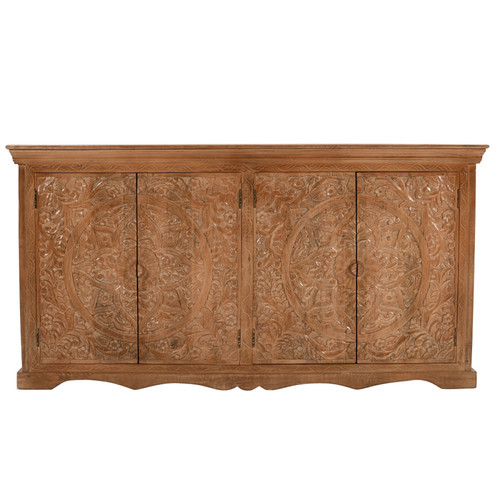 Sideboard brown mango wood - sideboard,