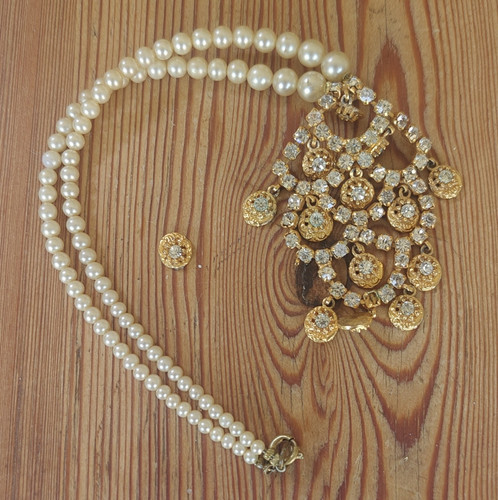 Faux pearl beaded - faux,