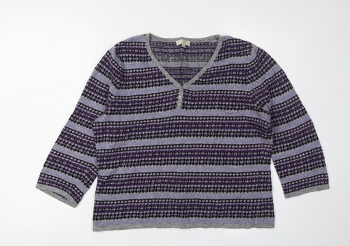 Women purple henley - purple,