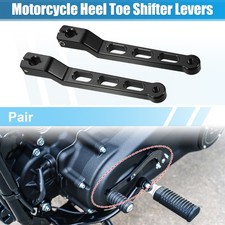 1Pair Black Motorcycle Heel