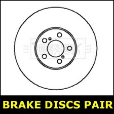 Brake Discs Pair Front Fits