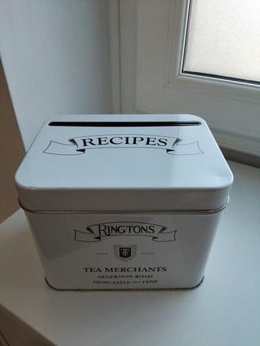 Ringtons tea and recipe - tea, tin