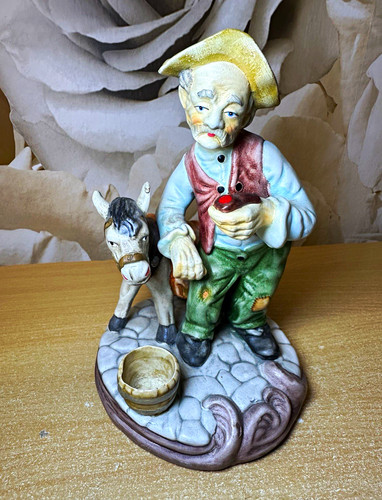 Hand painted ceramic farmer - hand,