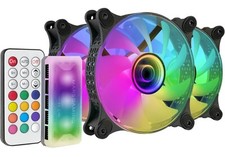 Mars Gaming MF-3DKIT White, Kit 3 ARGB 360° 12cm Fans, 3D Infinity Mirror, Anti-