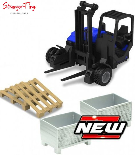 Bburago forklift pallets - forklift, w/pallets