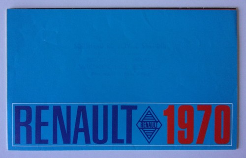 Renault range orig 1970 - orig, mkt