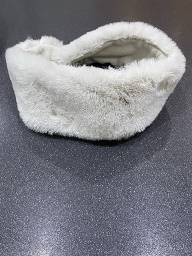White headband faux fur - faux, head