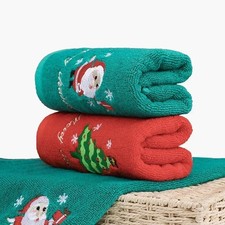 Santa Claus Towels Xmas Hand